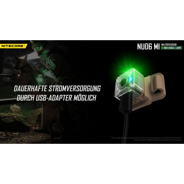 Taktische IR Mini-LED-TASCHENLAMPE NU06MI, inkl. Akku