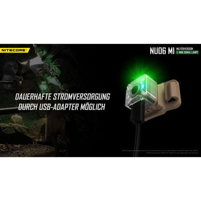 Taktische IR Mini-LED-TASCHENLAMPE NU06MI, inkl. Akku