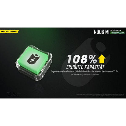 Taktische IR Mini-LED-TASCHENLAMPE NU06MI, inkl. Akku