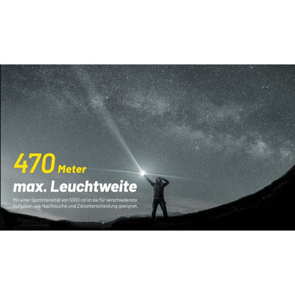 Taktische LED-TASCHENLAMPE P23i - 3'000 Lumen, inkl. Akku