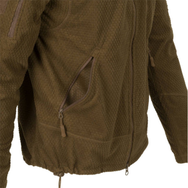 Leichte Einsatzjacke ALPHA TACTICAL JACKET, Grid Fleece, Foliage Green