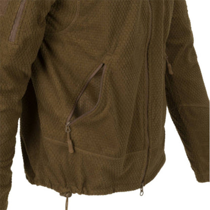 Leichte Einsatzjacke ALPHA TACTICAL JACKET, Grid Fleece, Foliage Green