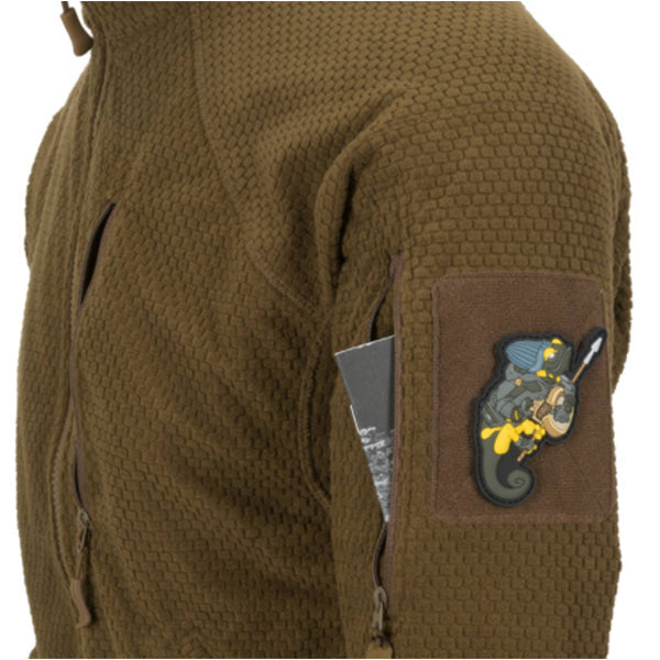 Leichte Einsatzjacke ALPHA TACTICAL JACKET, Grid Fleece, Foliage Green