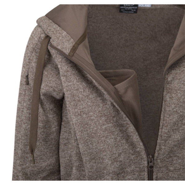COVERT TACTICAL HOODIE (Fullzip), Melange Light Tan