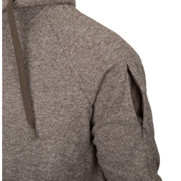 COVERT TACTICAL HOODIE (Fullzip), Melange Light Tan