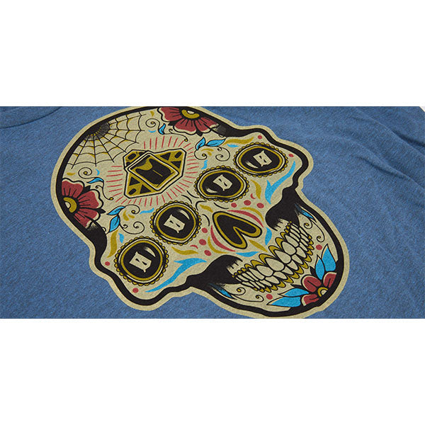 T-Shirt TEE DIA DE LOS QUATROS, indigo heather