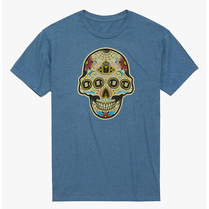 T-Shirt TEE DIA DE LOS QUATROS, indigo heather