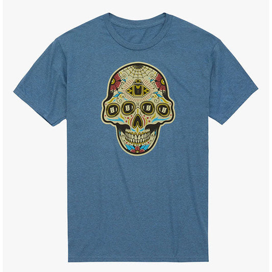T-Shirt TEE DIA DE LOS QUATROS, indigo heather