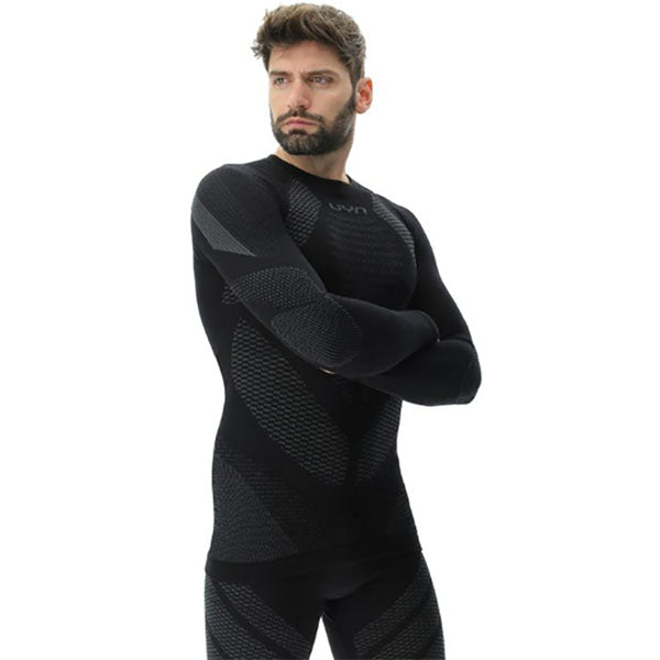 MAN FUSYON DEFENDER UW SHIRT LANGARM, black