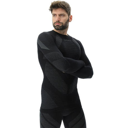 MAN FUSYON DEFENDER UW SHIRT LANGARM, black