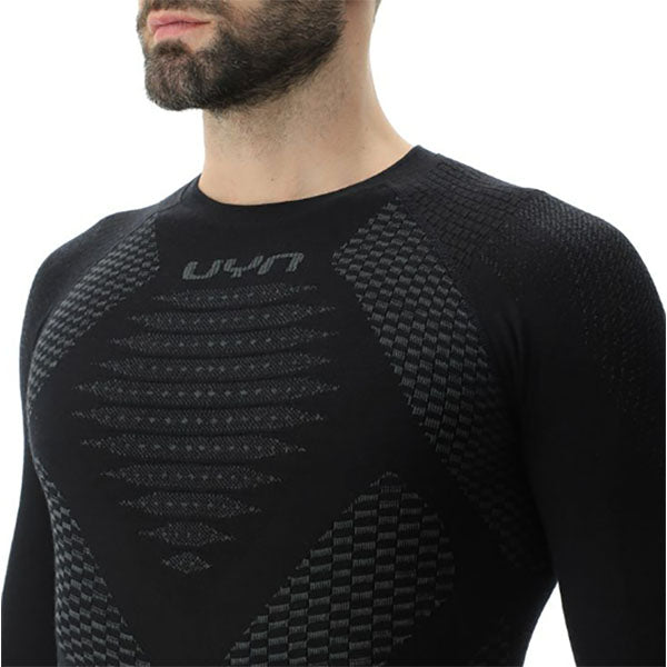 MAN FUSYON DEFENDER UW SHIRT LANGARM, black
