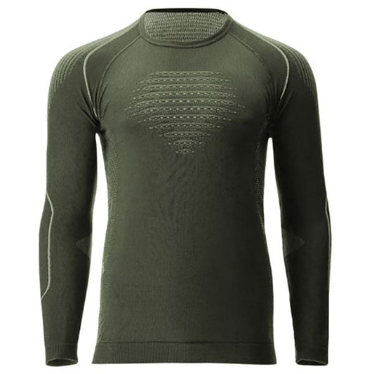 MAN EVOLUTYON XTREME COMFORT UW SHIRT LANGARM, tactical green/anthracite