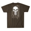  T-Shirt SKULL FREEDOM FLAG, brindle