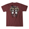 T-Shirt LETHAL, burgundy heather