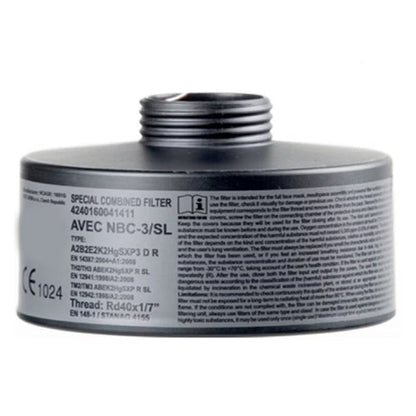 CBRN-/ABC-Filter mit 40mm/NATO-Gewinde (ohne Maske)