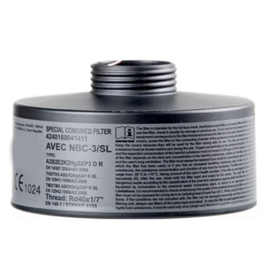 CBRN-/ABC-Filter mit 40mm/NATO-Gewinde (ohne Maske)