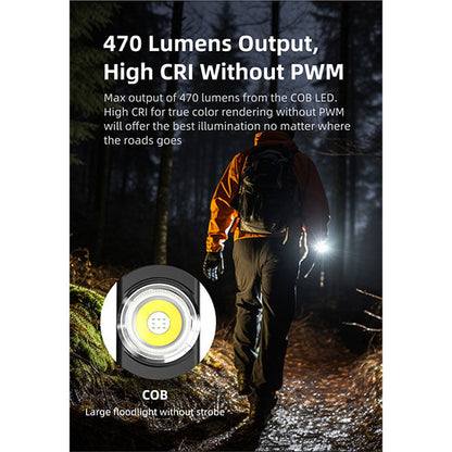 EDC LED-Lampe E5, 600 Lumen, (inkl. Akku), black