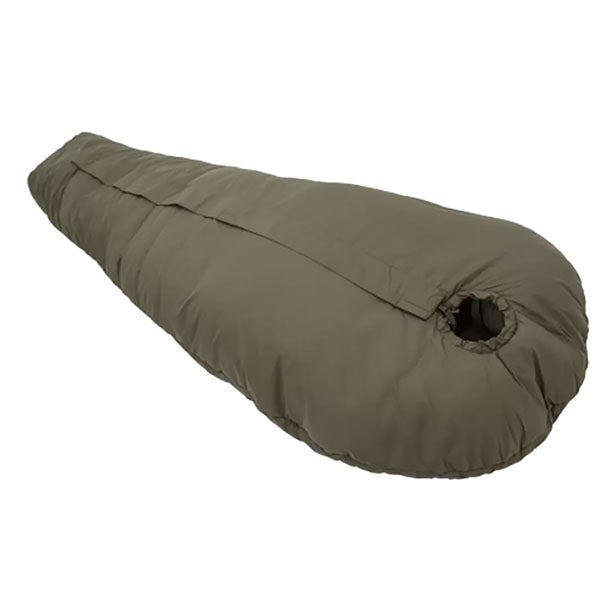 Kunstfaserschlafsack DEFENCE 4, Grösse XL, Reissverschluss mittig, Olive