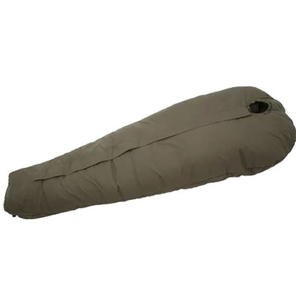 Kunstfaserschlafsack DEFENCE 4, Grösse XL, Reissverschluss mittig, Olive