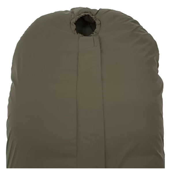Kunstfaserschlafsack DEFENCE 4, Grösse XL, Reissverschluss mittig, Olive