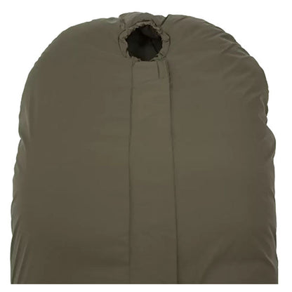 Kunstfaserschlafsack DEFENCE 4, Grösse XL, Reissverschluss mittig, Olive