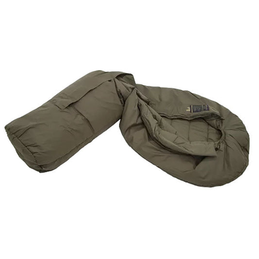 Kunstfaserschlafsack DEFENCE 4, Grösse XL, Reissverschluss mittig, Olive