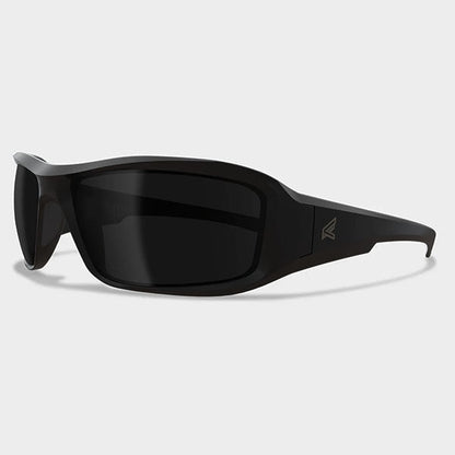 Sonnenbrille HAMEL, Soft Touch Matte Black Thin Temple Frame Polarizes Smoke Vapor Shield Lens (TXH716VS-TT)