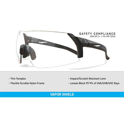 Schutzbrille URGENT FURY, Black Frame, Clear Vapor Shield Lens (UF11VS)