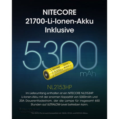 Taktische LED-Taschenlampe MH12 PRO, 3'300 Lumen, inkl. Akku