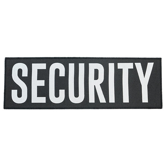 Klettabzeichen SECURITY, 100x300mm, weiss
