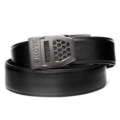 Robuster Ledergurt X6, Gunblack