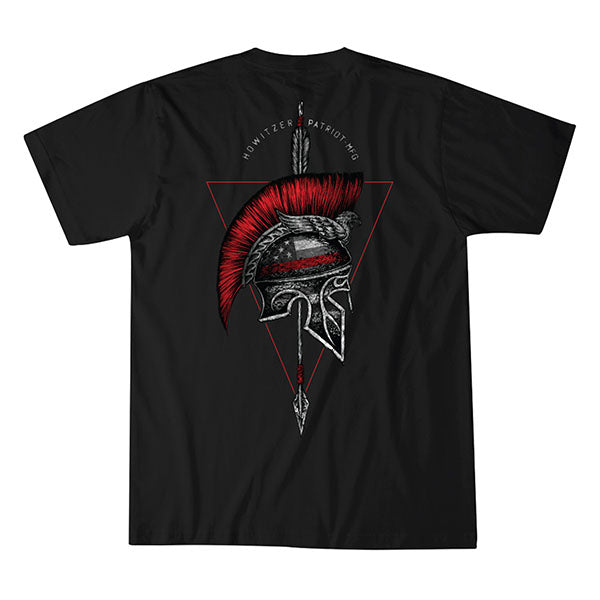  T-Shirt SPARTAN RED, black