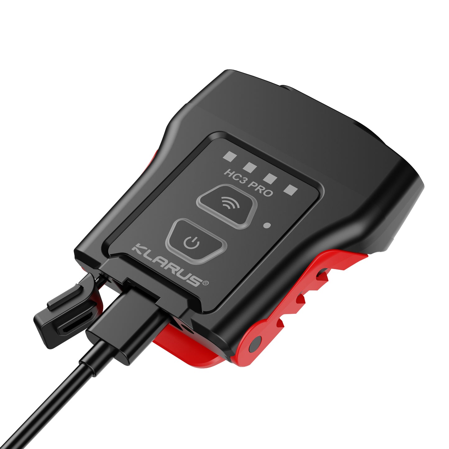 LED Clip-On Stirnlampe HC3 PRO, 260 Lumen (inkl. Akku), Black-Red