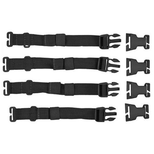 RUSH TIER Befestigungsgurte (4er PACK), Black