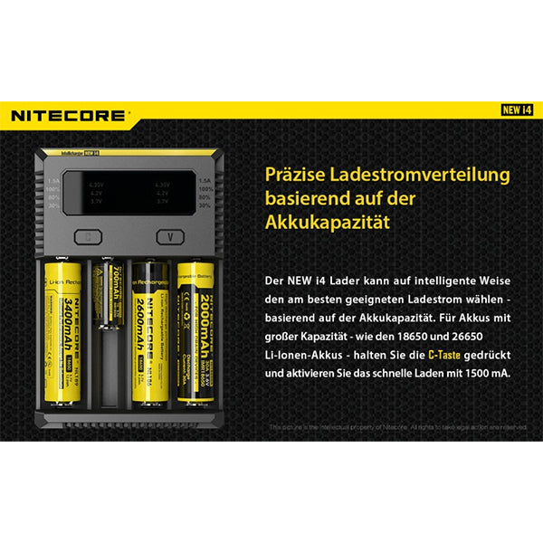INTELLIGENTES AKKU-LADEGERÄT, NC-NUi4