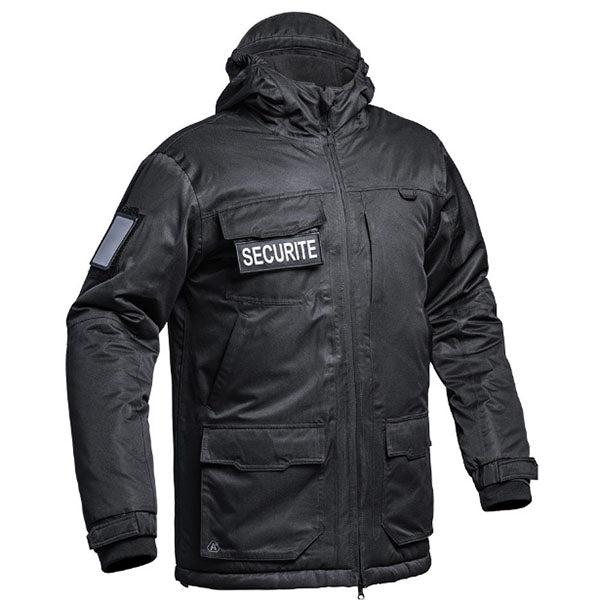 Hardshell Parka WF 150 SECU-ONE FLAP SECURITE, black