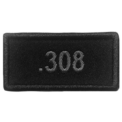 Patch 308 gestickt, Schwarz