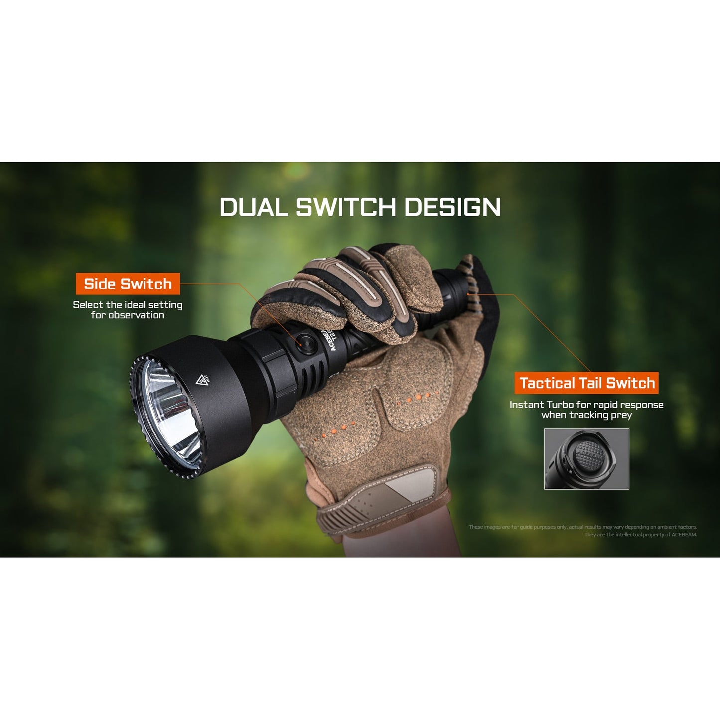 LED-Taschenlampe T29 Ultra Long Range Hunting Flashlight, 2'900 Lumen, (inkl. Akku)