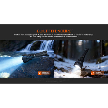 LED-Taschenlampe T29 Ultra Long Range Hunting Flashlight, 2'900 Lumen, (inkl. Akku)