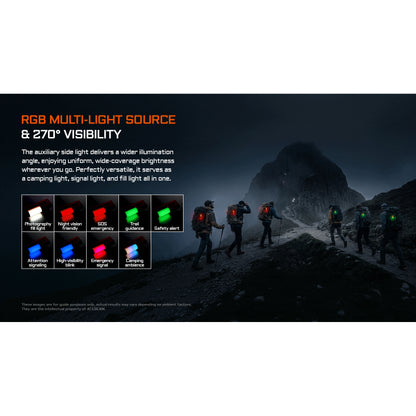 LED-Taschenlampe UC3A Compact Multi-Color EDC Light, 900 Lumen (inkl. Akku)