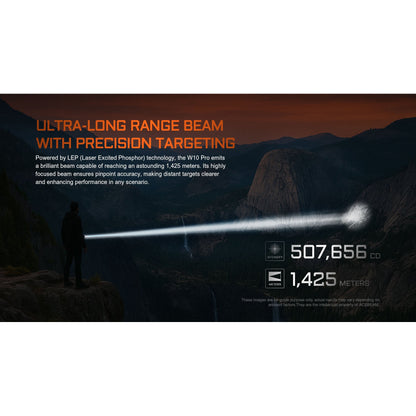 Taktische LEP-Taschenlampe W10 PRO, 750 Lumen (inkl. Akku)