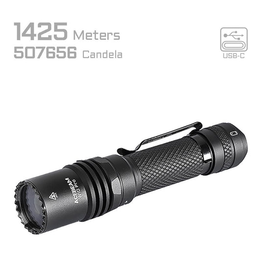 Taktische LEP-Taschenlampe W10 PRO, 750 Lumen (inkl. Akku)
