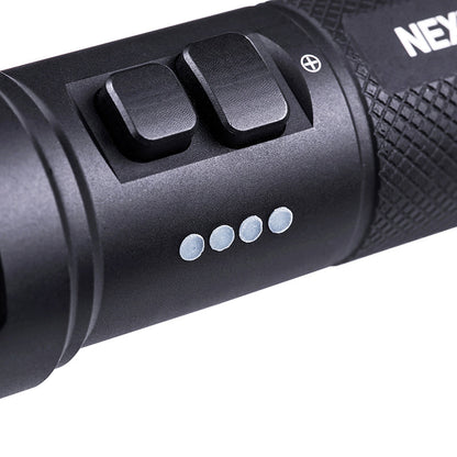 Taktische LED-Taschenlampe P86, 1'600 Lumen & Schrillalarm (inkl. Akku)
