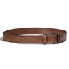 GUNBELT, stabiler Ledergurt 14oz LEATHER GUN BELT, Steel Core, braun