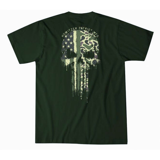 T-shirt DONT TREAD SKULL, vert forêt