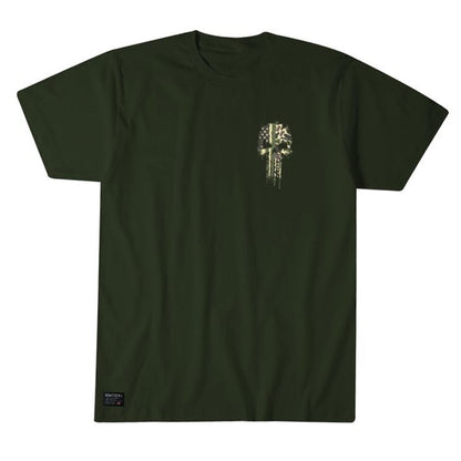  T-Shirt DONT TREAD SKULL, forest green