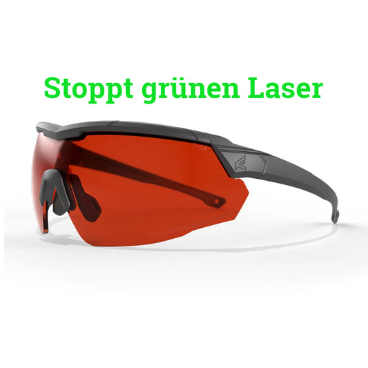 Schutzbrille ROLLING THUNDER, Black Frame, Vapor Shield Orange Lens for Green Laser