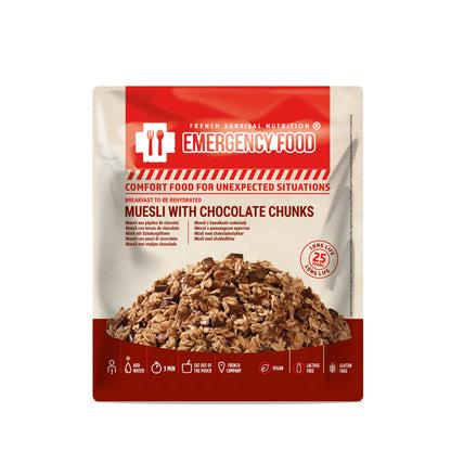 Muesli with Chocolate Chunks, 1 Portion