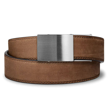 Robuster Ledergürtel X4 mit Microjustierung, Brown