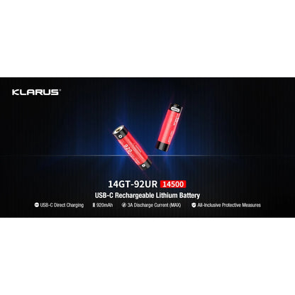 Akku 14GT-92UR Lithium Ionen 920mAh (14500)
